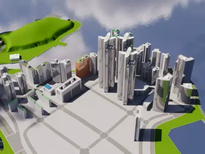 Busan Building 3D model