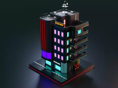Cyberpunk Apartment 2 3D model