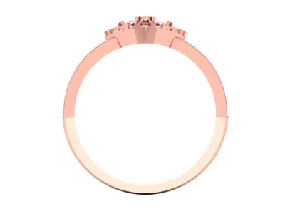 Solitaire Wedding Engagement Women Rings Flower Ring 3D print model purchase
