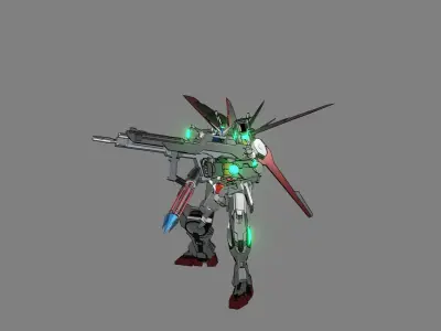 Attacker Gundam 11 A 3D model