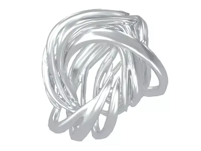 Abstract Ring Shape v6 002 Low-poly 3D model