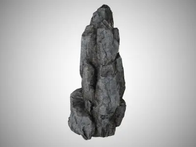 rock stone 04 Low-poly 3D model