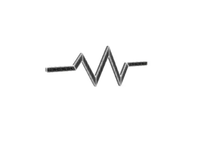 Pulse Symbol v2 004 Low-poly 3D model