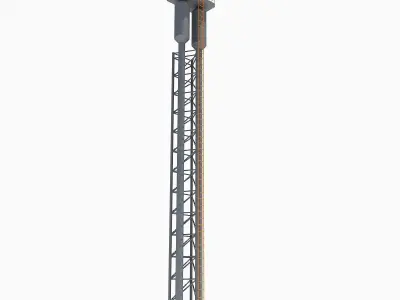 Tall Industrial Tower 6 3D model