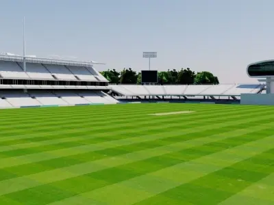Lords Cricket Ground - London Low-poly 3D model