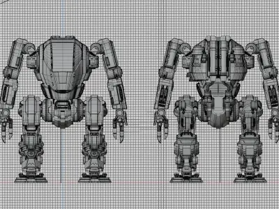 War Machine Sci-fi Robot  ATMOS-41 3D model