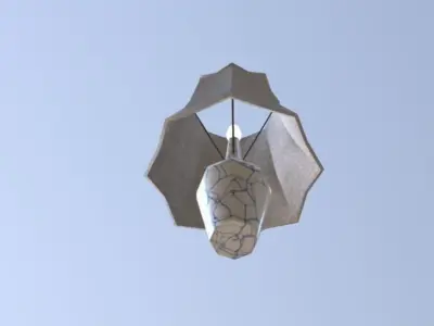 Bedroom Lamp low-poly game ready Low-poly 3D model