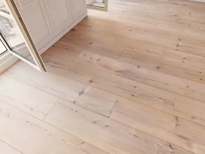 Wooden floor 18 WITHOUT PLUGINS 3D model