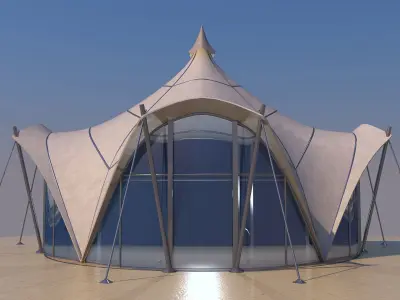 0202 - Circular Tent 3D model