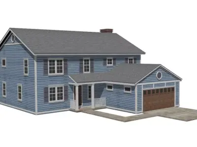 House Low-poly 3D model 24