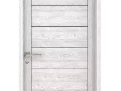 Door-031 wooden door 3D model