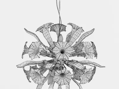 822120 Ciglio Lightstar Chandelier 3D model