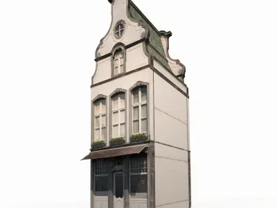 Apartment House 182 Low Poly Low-poly 3D model