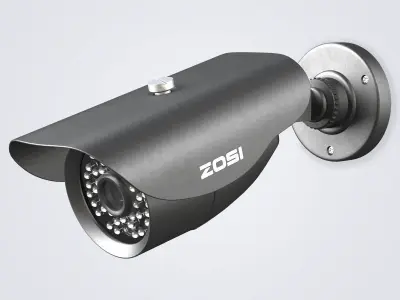 Security Camera Outdoor Low-poly 3D model