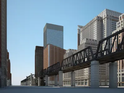 Modern Metropolis 3D model