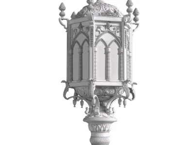 Eastern street lamp lantern Outdoor  3D model