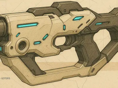 Quantum Talon Low-poly 3D model
