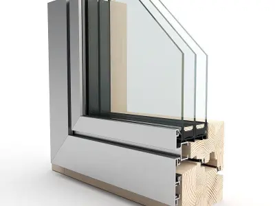 Window section 3D model