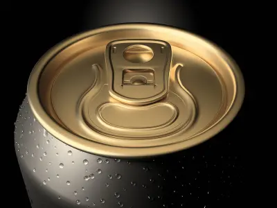 Beverage Can With Water Droplets 330ml 3D model