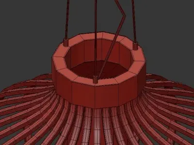 Setolamp setlamp - wooden pendant lamp 3D model