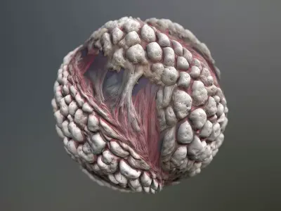 Material Skin Monster 9 Seamless PBR Texture Texture