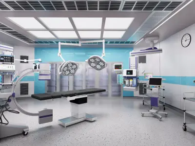 Hospital Interior-Surgery Department Low-poly 3D model