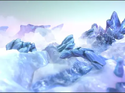 FROST - Frozen Environment Kit Low-poly 3D model