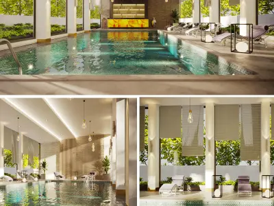 swimming pool 3d model  3D model