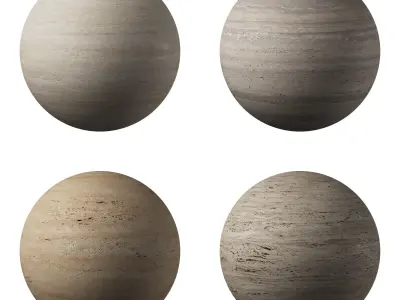 Travertine Porcelain tiles - set 04 Texture