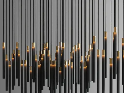 Multispot Tooby Led Ceiling Light 3D model