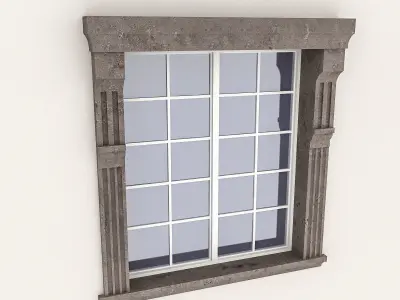 Window Frame 11 Low-poly 3D model