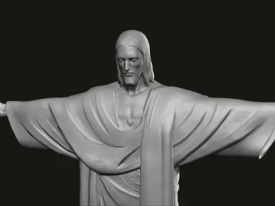 Christ the Redeemer Statue 3D print model