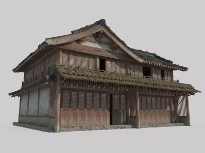 Asian Ancient Architecture Tavern 3D model