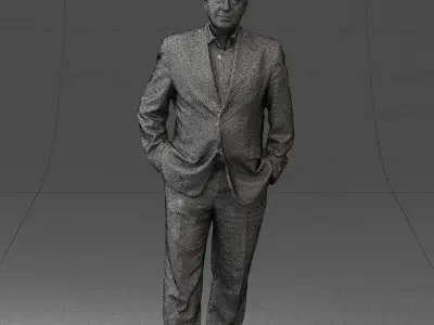 Man light green shirt 0698 3D Print Ready 3D print model