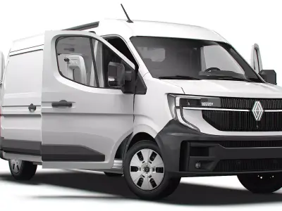 Renault Master L3H2 Van HQ Interior 2024 3D model