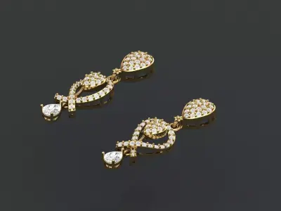 Earring 003 3D print model