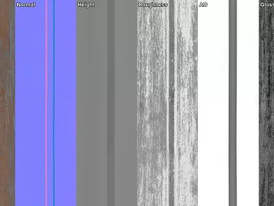 Rusty Metal Wall Panels Texture