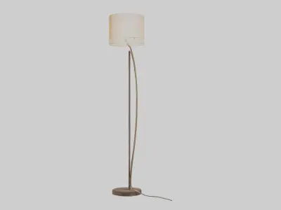 Floor lamp model Low-poly 3D model