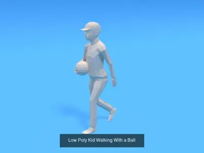 Low Poly Kids Collection Vol 3 3D Model Pack