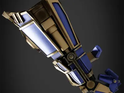 Arcane Vi Atlas Gauntlet for Cosplay 3D print model