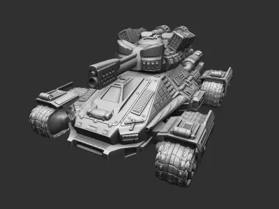 Tank of the future 3D print model