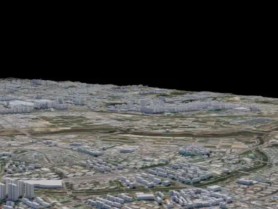 Gwangju - South Korea 3D model
