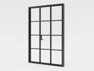 Industrial Steel-Frame Window - window 3D Model 3D model