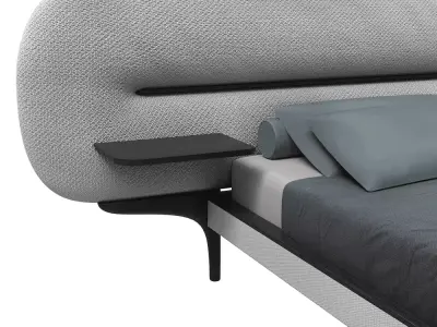 Nimbus Upholstered Bed 3D Model  3D model