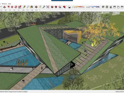 Sketchup Cultral Center F6 3D model