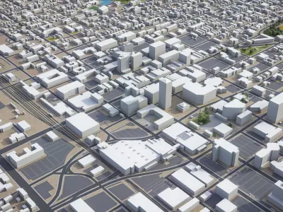 Albuquerque Low-poly 3D model