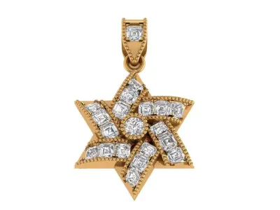 Star Pendant 3D print model get