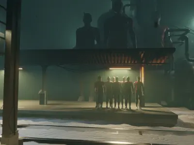 train station 3D model