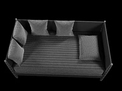 West elm Mid-Century Daybed - Acorn 3D model