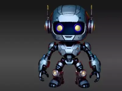 Robot Stylized Game-Ready Robot Character 3D Model Low-poly 3D model